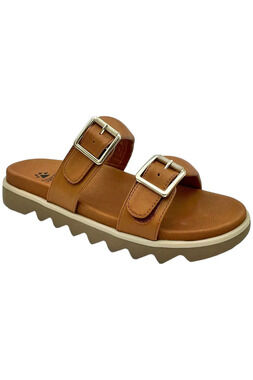 Cougar Shoes Hook-and-Loop Sandal Cognac - Medium